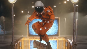 Astronaut, Skateboard, Skating, Artist, Artwork, Digital Art, 4K wallpaper