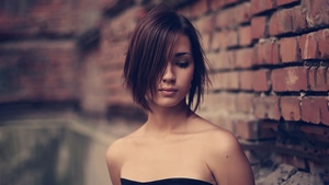 Black Dress, Girls, Model, 4K wallpaper
