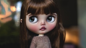 Cute doll, Blythe doll, 4K wallpaper