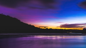Lake, Sunset, Nature, 4K wallpaper
