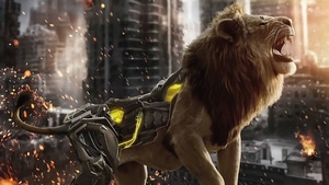 Lion, Cyborg, Artist, Artwork, Digital Art, 4K wallpaper