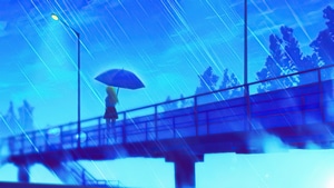 Alone, Umbrella, Anime Girl, Anime, Artist, Artwork, Digital Art, 4K wallpaper