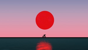 Bicycle, Minimalism, Minimalist, Artist, Artwork, Digital Art, 4K wallpaper