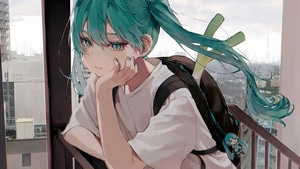 Hatsune Miku, Vocaloid, Anime, Anime Girl, Artist, Artwork, Digital Art, 4K wallpaper