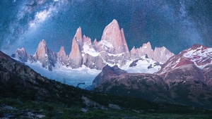 Mountains, Snow, Nature, 4K wallpaper