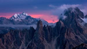 Clouds, Mountains, Nature, 4K wallpaper