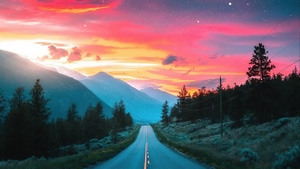 Road, Nature, 4K wallpaper
