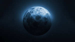 Moon, Night, Digital Universe, Artist, Artwork, Digital Art, 4K wallpaper