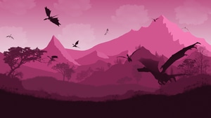 Dragon, Artist, Artwork, Digital Art, Minimalism, Minimalist, Pink, 4K wallpaper