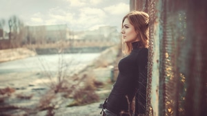 Black Dress, Girls, Model, 4K wallpaper