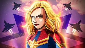 Captain Marvel, Superheroes, Artist, Artwork, Digital Art, 4K wallpaper