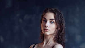 Blue Eyes, Girls, Model, Portrait, 4K wallpaper
