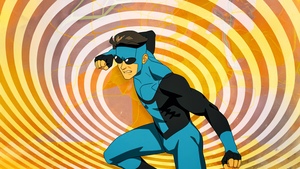 , Invincible, Season 3, Swirly background, 4K wallpaper