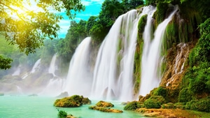 Waterfall, Nature, 4K wallpaper