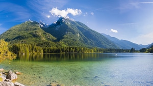 Mountains, Lake, Nature, 4K wallpaper