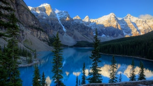 Lake, Mountains, Nature, 4K wallpaper