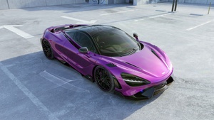 McLaren 765LT, Purple aesthetic, CGI, 4K wallpaper