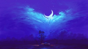 Moon, Artist, Artwork, Digital Art, Deviantart, 4K wallpaper