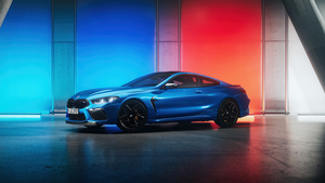 BMW M8 Competition, Unreal Engine 5, CGI, Colorful background, 4K wallpaper