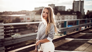 Blonde, Girls, Model, 4K wallpaper