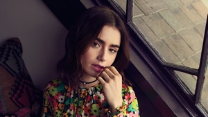 Lily Collins, Girls, Celebrities, Model, Photoshoot, 4K wallpaper