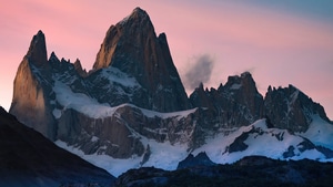 Mountains, Snow, Nature, 4K wallpaper