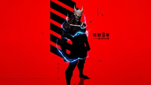 Kaiju No. 8, Video Game, Red background, 4K wallpaper