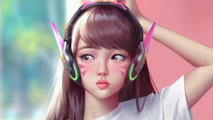 Dva Overwatch, Overwatch, Games, Artist, Artwork, Digital Art, Artstation, 4K wallpaper