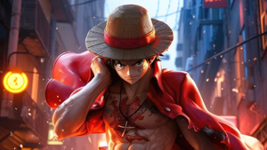 Monkey D. Luffy, Digital Art, 4K wallpaper