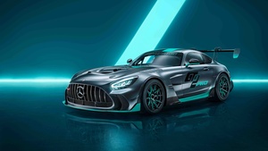 Mercedes-AMG GT2 PRO, Aesthetic Cyan, Race cars, 4K wallpaper