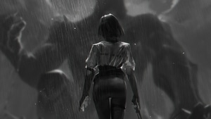 Warrior, Artist, Artwork, Digital Art, Artstation, Monochrome, Black And White, 4K wallpaper