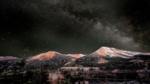 Milky Way, Nature, Mountains, 4K wallpaper