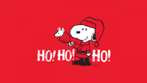 Snoopy, Santa Claus, Red aesthetic, Navidad, Noel, 4K wallpaper