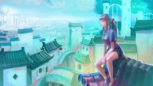 Anime Girl, Anime, Artist, Artwork, Digital Art, Artstation, 4K wallpaper
