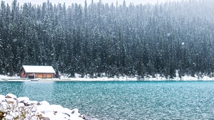 Lake, Landscape, Canada, Nature, 4K wallpaper