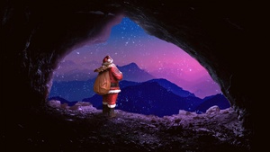 Santa, Aesthetic, Cave, Christmas special, Toys, Navidad, Noel, 4K wallpaper
