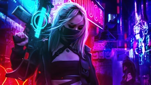 Cyberpunk, Scifi, Artist, Artwork, Digital Art, Gun, Artstation, 4K wallpaper