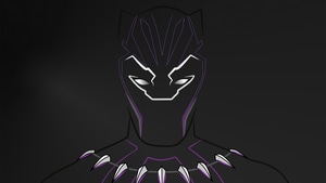 Black Panther, Superheroes, Minimalism, Minimalist, Artist, Artwork, Digital Art, Artstation, 4K wallpaper