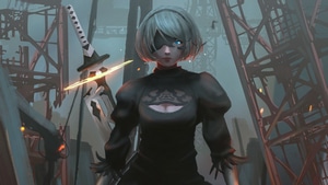 Nier Automata, Games, Artist, Artwork, Digital Art, Artstation, 4K wallpaper