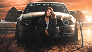 Cars, Girls, Artist, Artwork, Digital Art, 4K wallpaper
