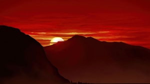 Mountains, Sunset, Minimalism, Minimalist, Artist, Artwork, Digital Art, Deviantart, 4K wallpaper