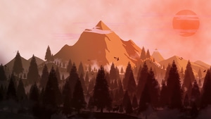 Forest, Mountain, Minimalism, Minimalist, Artist, Artwork, Digital Art, Deviantart, 4K wallpaper