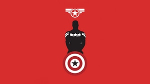 Captain America, Superheroes, Minimalism, Minimalist, Artist, Artwork, Digital Art, Behance, 4K wallpaper