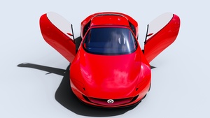 EV Concept, Hybrid sports car, Red cars, 4K wallpaper