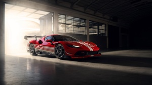 Ferrari 296 Challenge, Hybrid sports car, 2023, 4K wallpaper