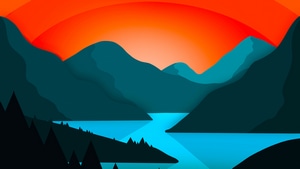 Minimalism, Minimalist, Landscape, Artist, Artwork, Digital Art, 4K wallpaper