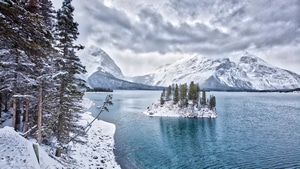 Winter, Mountains, Nature, 4K wallpaper