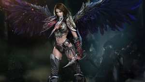 Warrior, Angel, Artist, Artwork, Digital Art, 4K wallpaper
