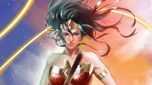 Wonder Woman, Superheroes, Artist, Artwork, Digital Art, Pixiv, 4K wallpaper