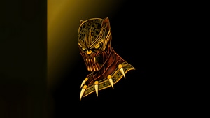 Black Panther, Superheroes, Minimalism, Minimalist, Dark, Black, Behance, 4K wallpaper